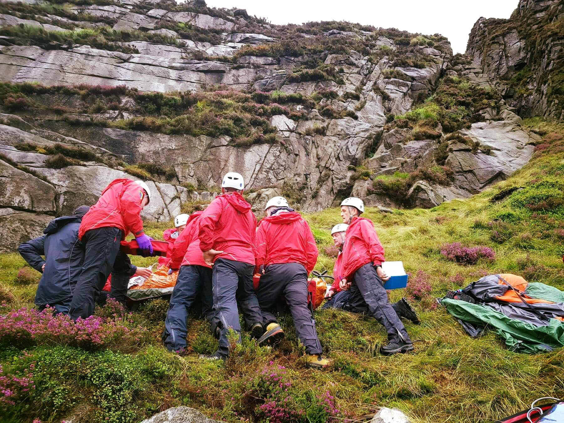 Mourne MRT Jumping sheep injures walker