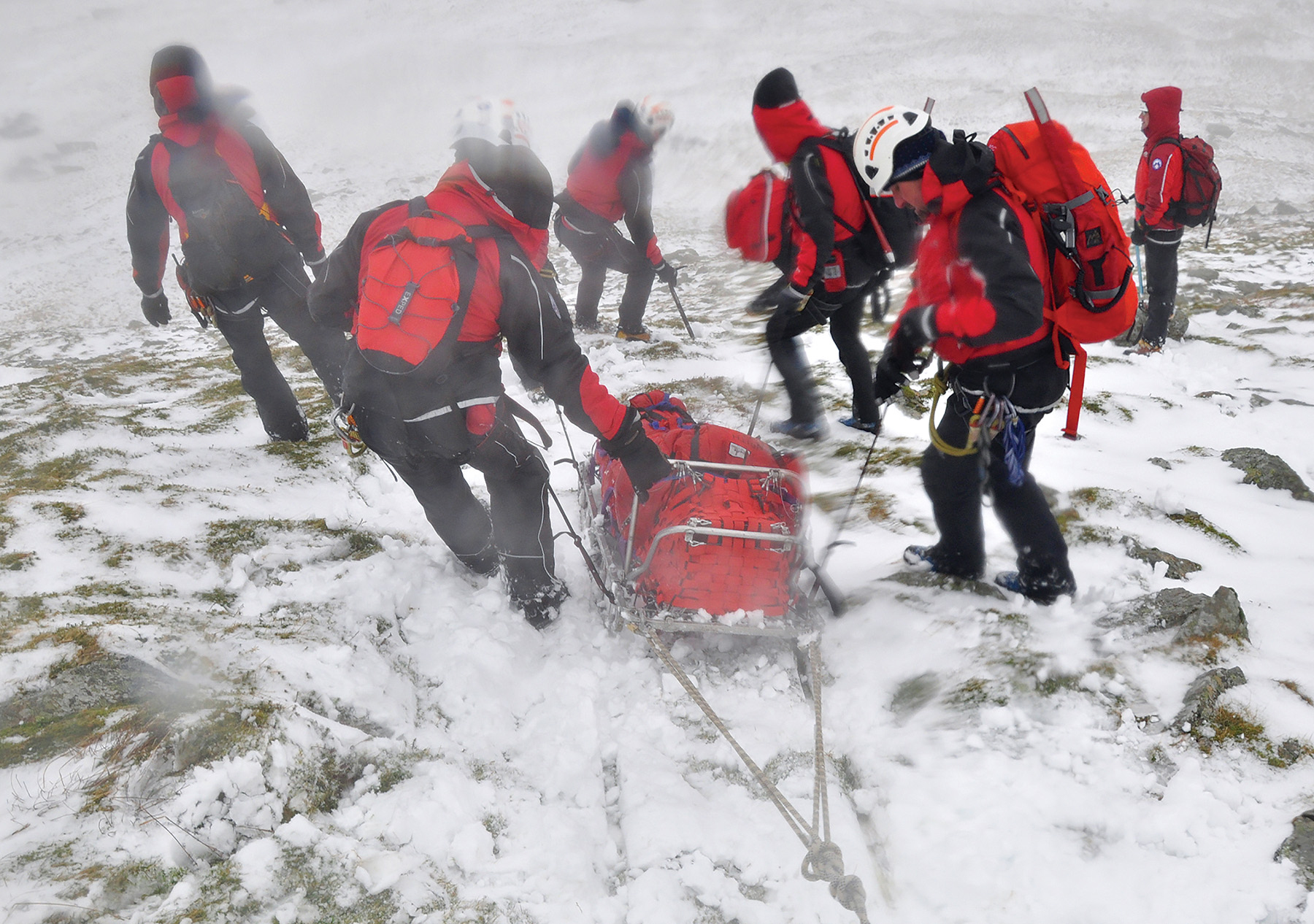 Patterdale MRT Penrith MRT Andy McAlea Winter Mountain Rescue Training